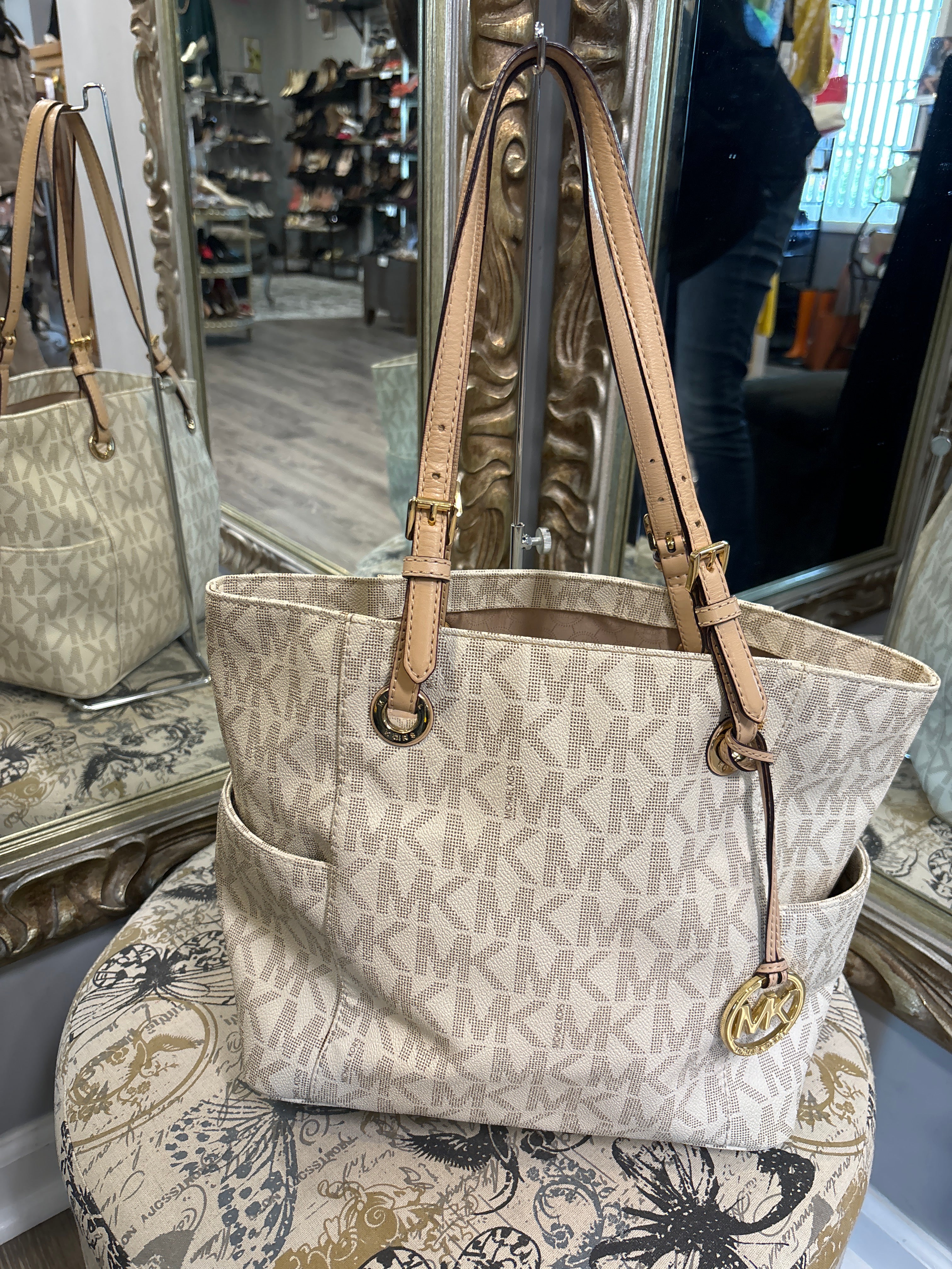 Michael Kors Monogram Handbag - Large