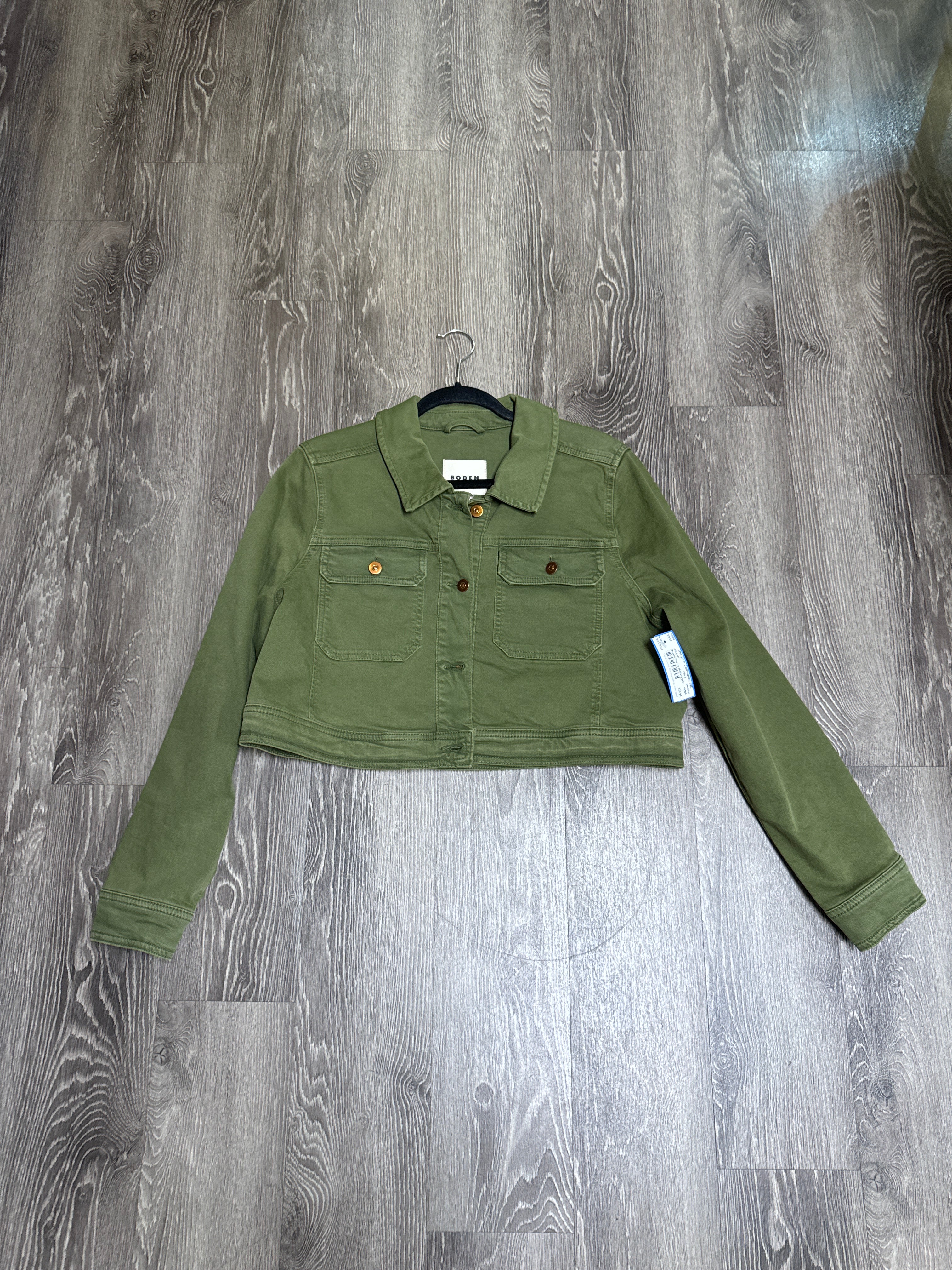 Boden Denim Military Button Jacket - medium