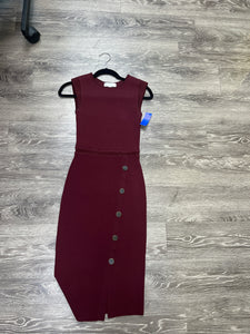 Reiss Ribbed Button Dress (Size Extra Small)