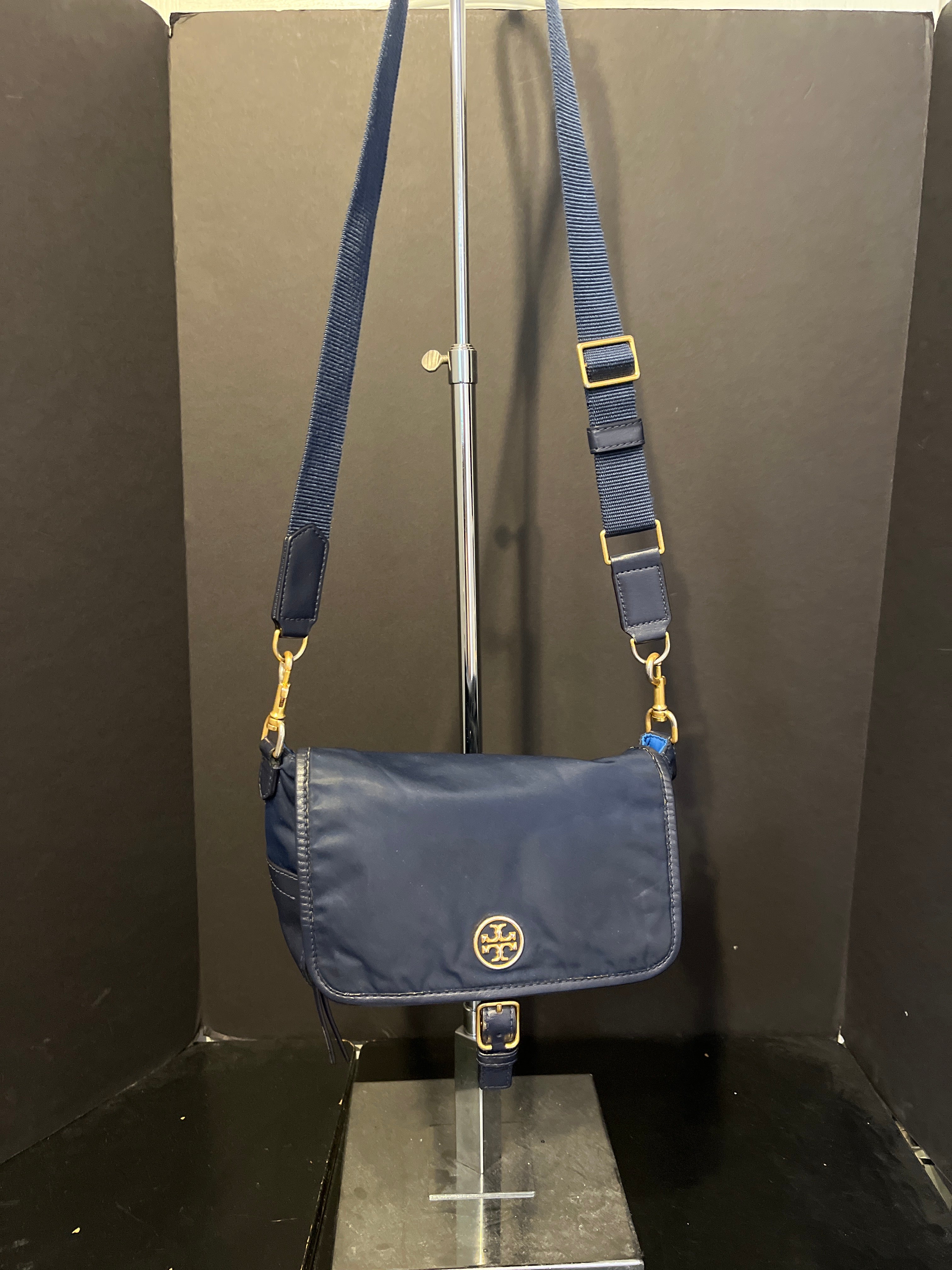 Tory Burch Nylon Flap Crossbody Handbag