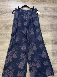 Pilcro Floral Wide Leg Pants (Size 27)