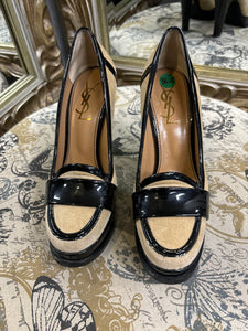 YSL 2-Tone Platform Heels - Size 36.5