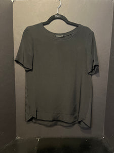 Theory Short Sleeve Silk Tee Top - Size Small