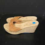 Load image into Gallery viewer, UGG Suede Slip On Espadrille Wedge Shoes - size 7
