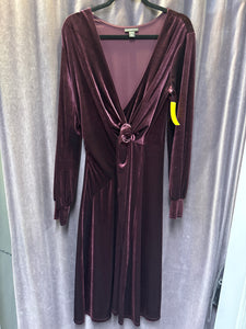 Halogen Velvet Knot Midi Dress - Large