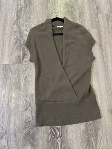 Vince Crossover Deep V Vest Sweater - Small