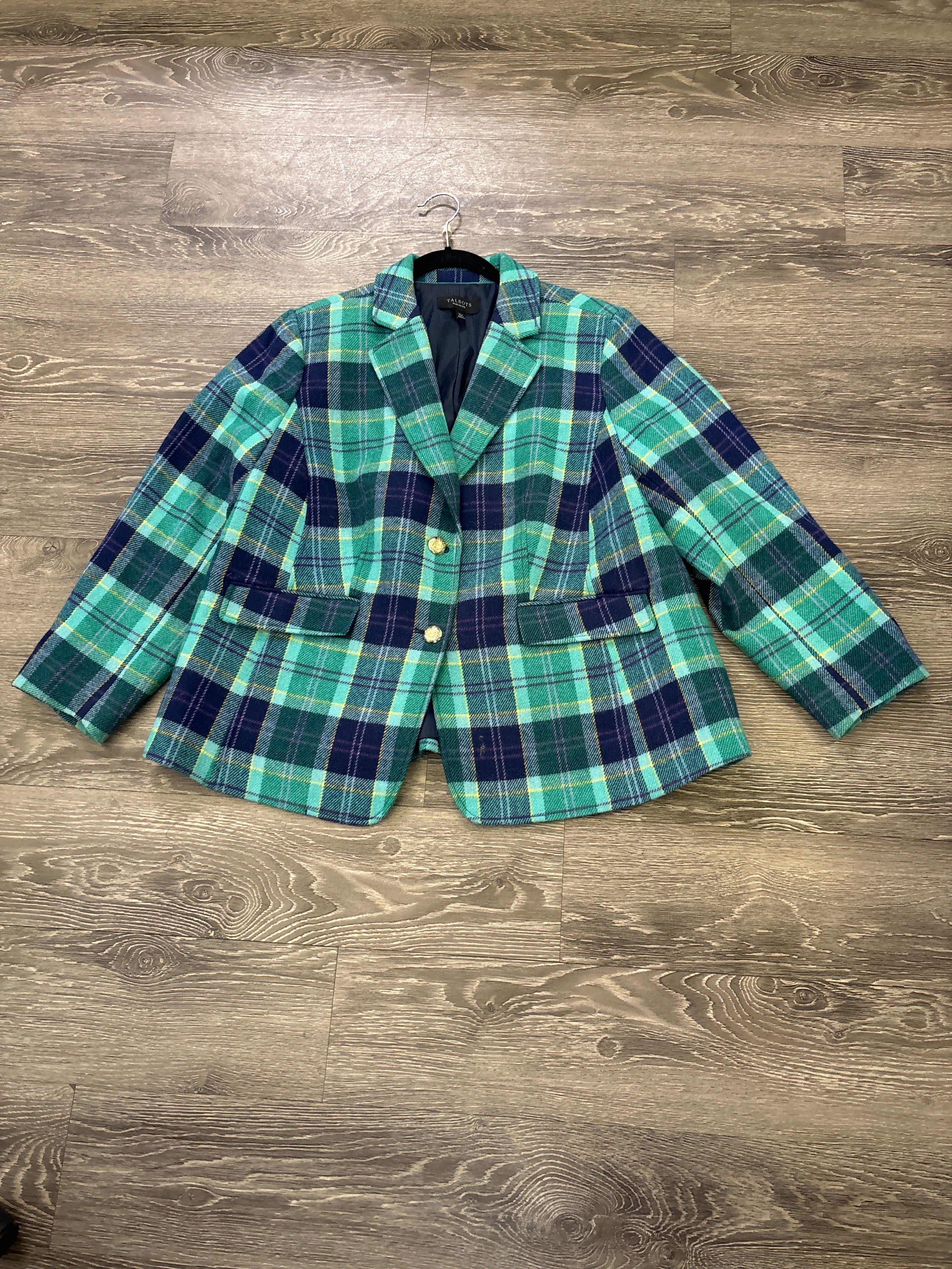 Talbots Plaid Blazer - Size 16W