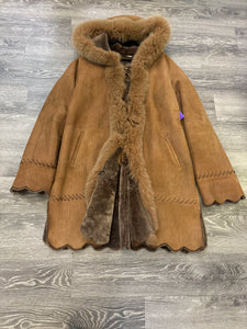 Toto Shearling/Fox Tie Up Jacket - Large