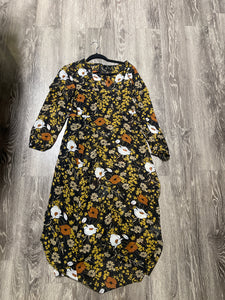 Theory 2 Piece Floral Silk Dress (Size: 4)