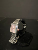 Load image into Gallery viewer, Michele Deco Pink Face Stainless Steel Watch
