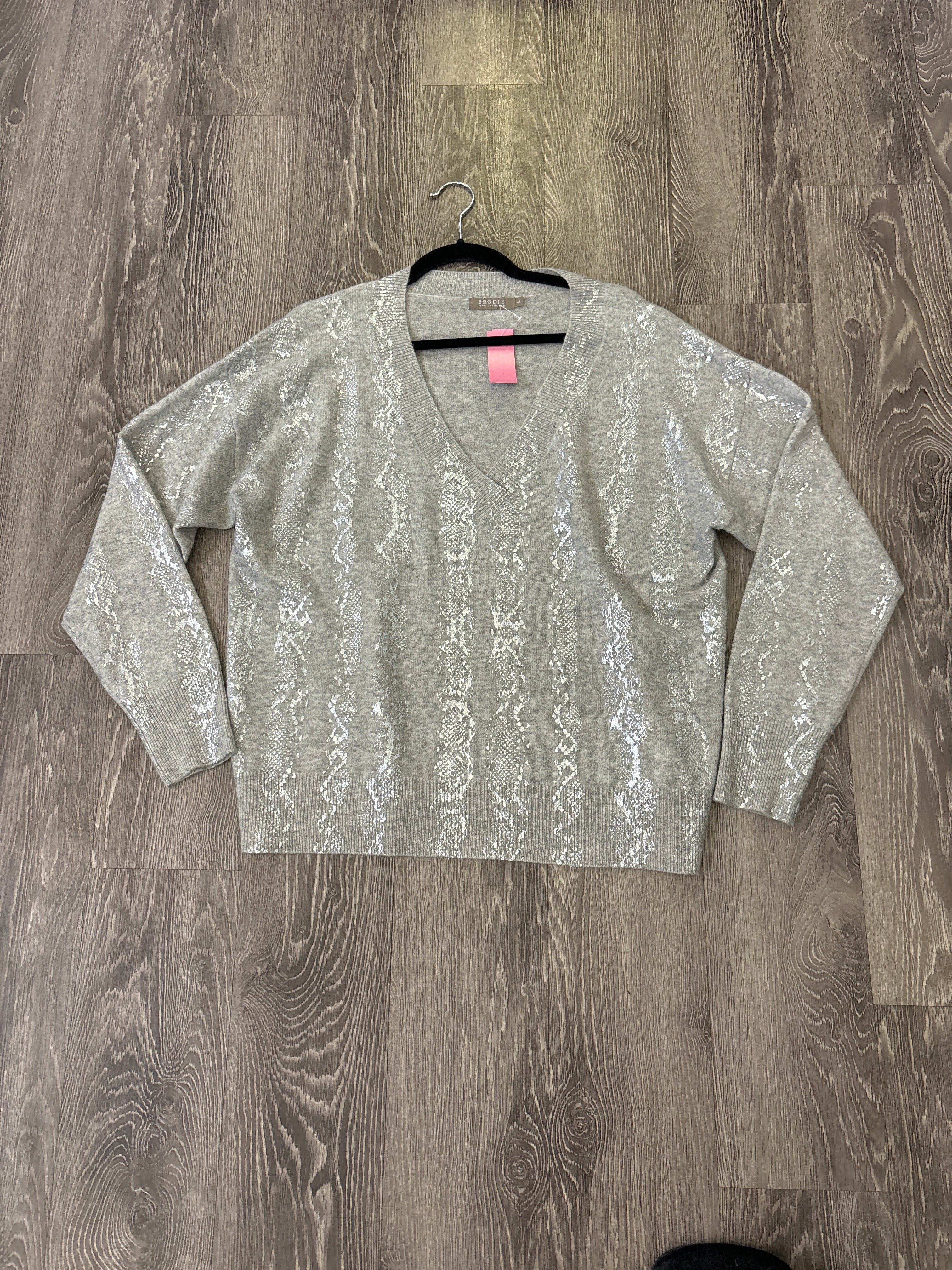 Brodie Cashmere Metallic Sweater - Large