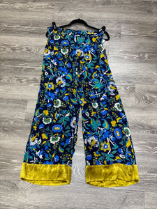 Anthropologie Floral Wide Leg Pants - Medium