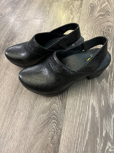 Dansko Embossed Sling Clogs - Size 36