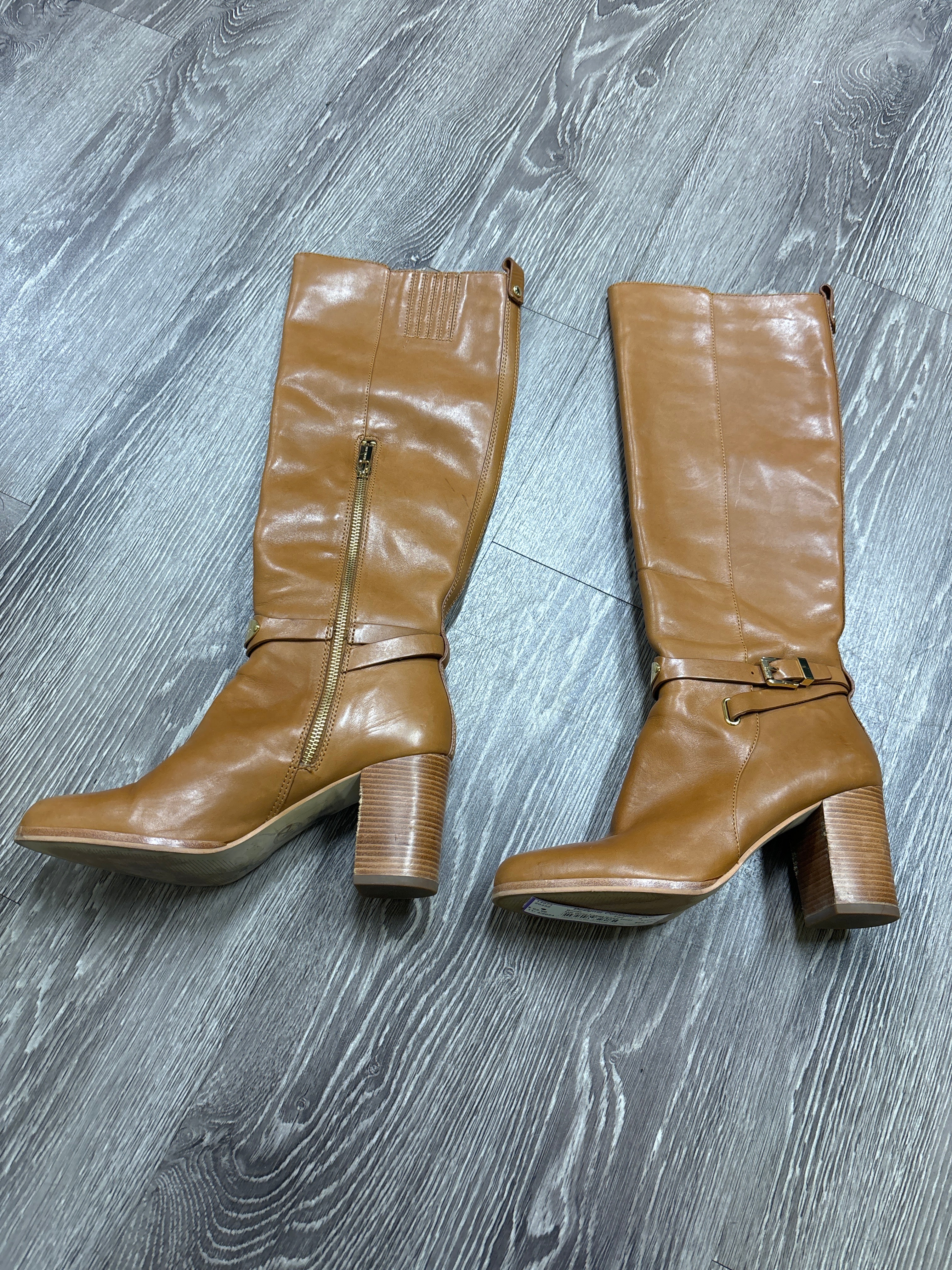 Michael Kors Gold Label Knee Heeled Boots - Size 9