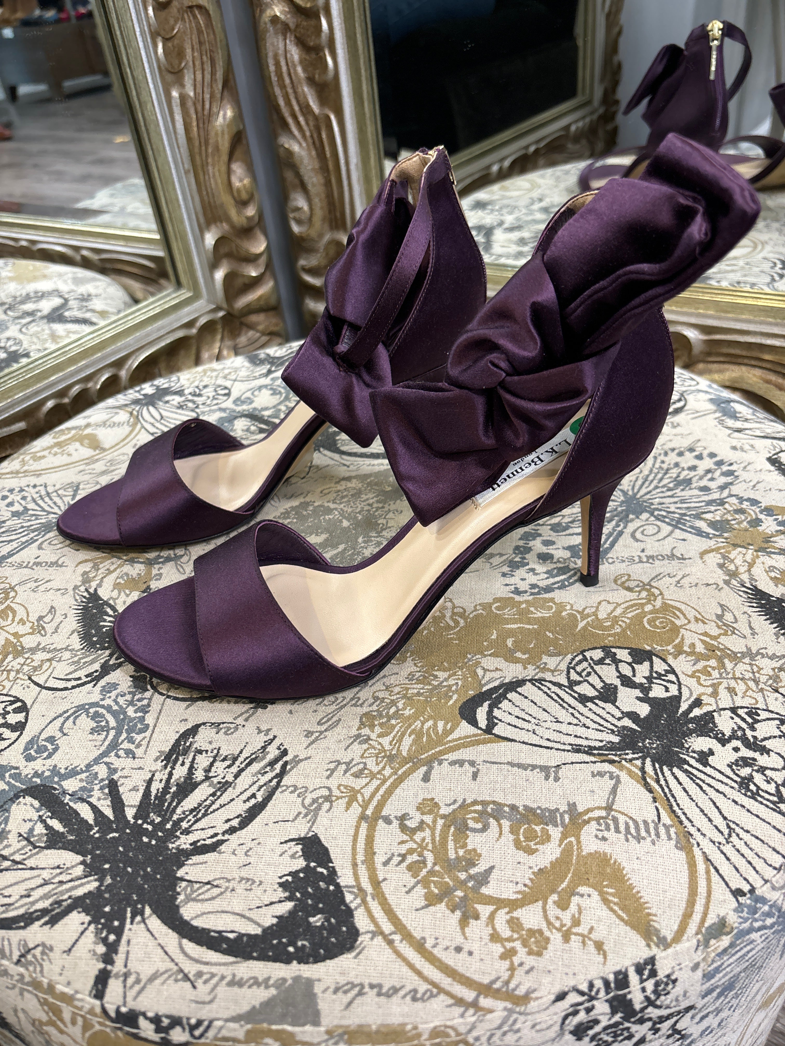 LK Bennett Satin Ribbon Heels - Size 38