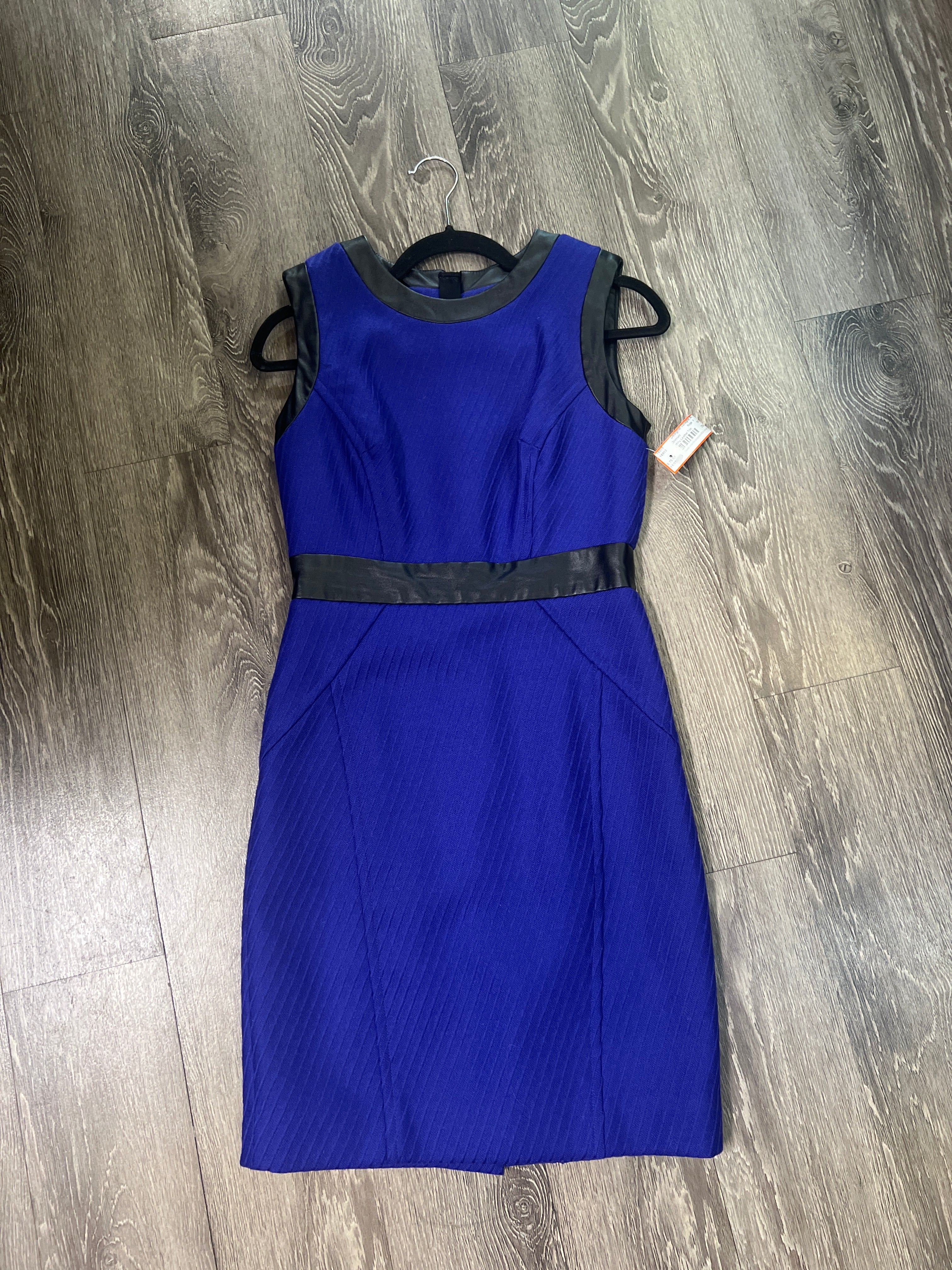 Milly Leather Trim Dress (Size 6)