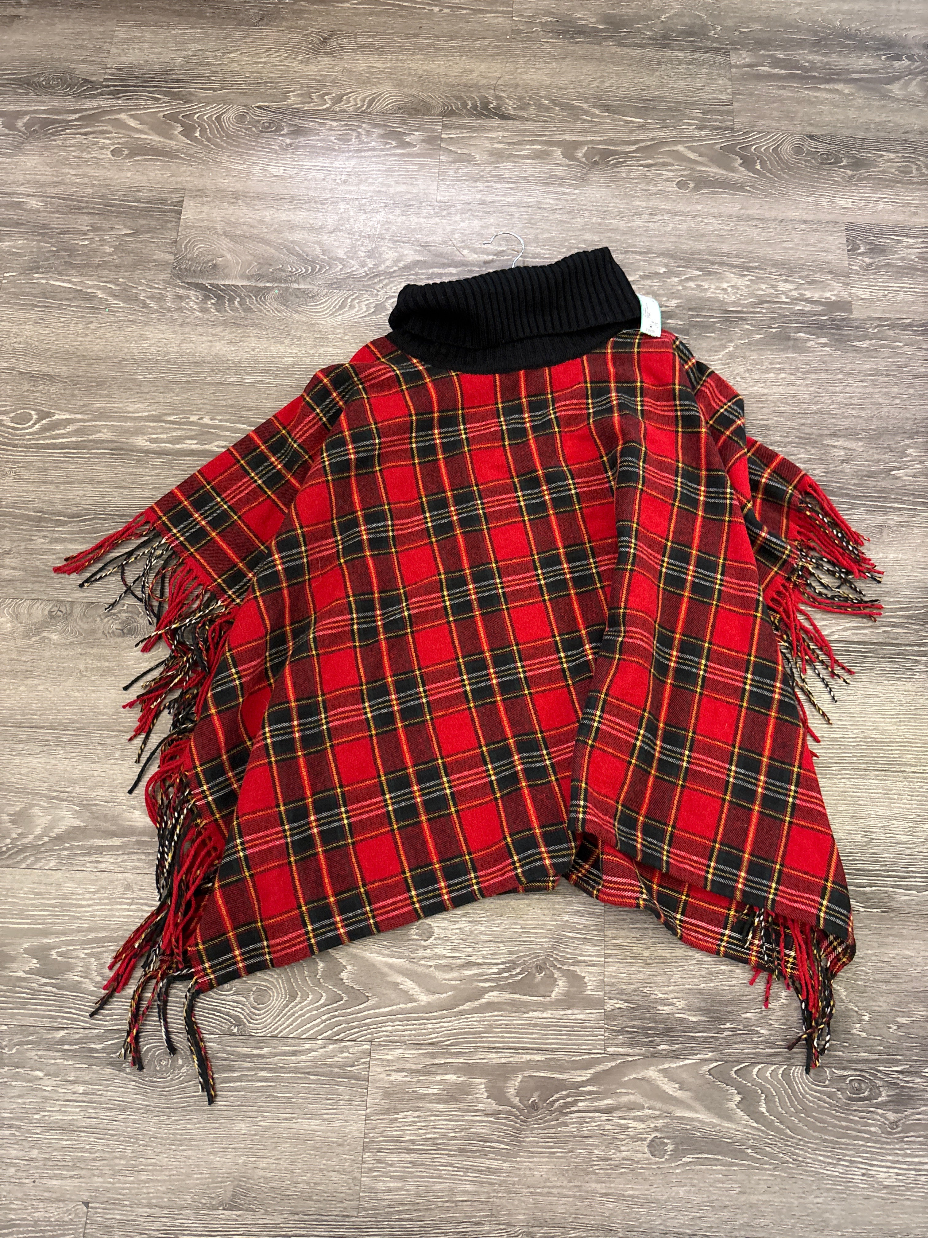 Talbots Plaid Poncho - M/L