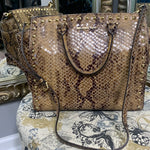 Load image into Gallery viewer, MK Snakeskin W/studs Bag
