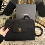 Load image into Gallery viewer, Chanel rare silk hand woven handbag - small
