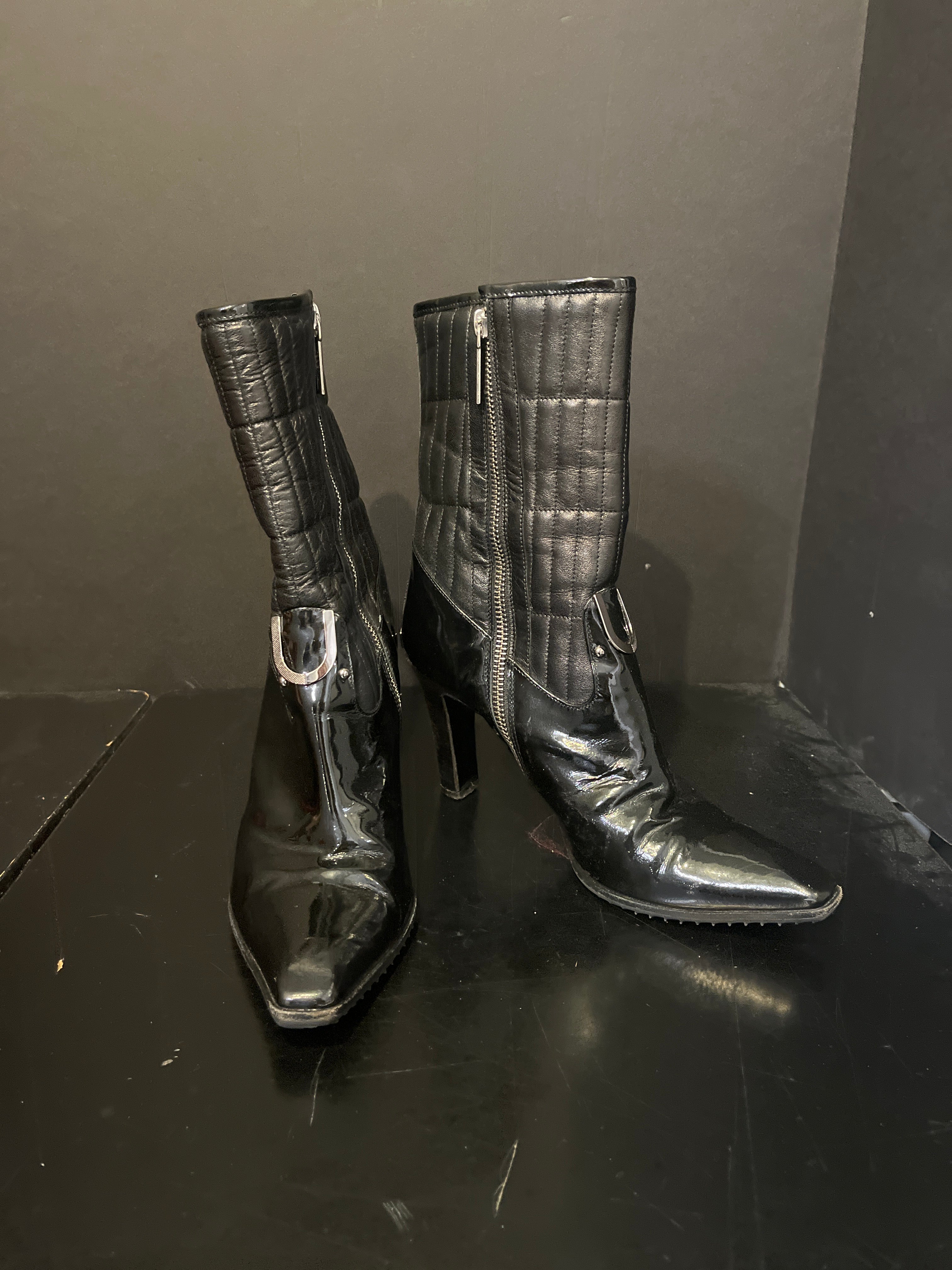 Roberto Botticelli Patent Boots - Size 38