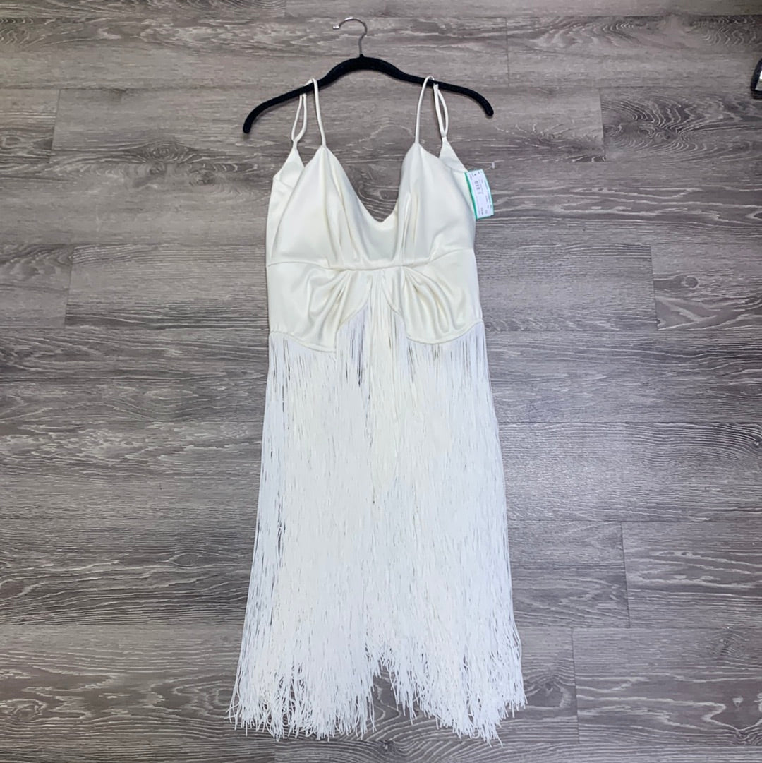 LPA Satin/Fringe Top - XS