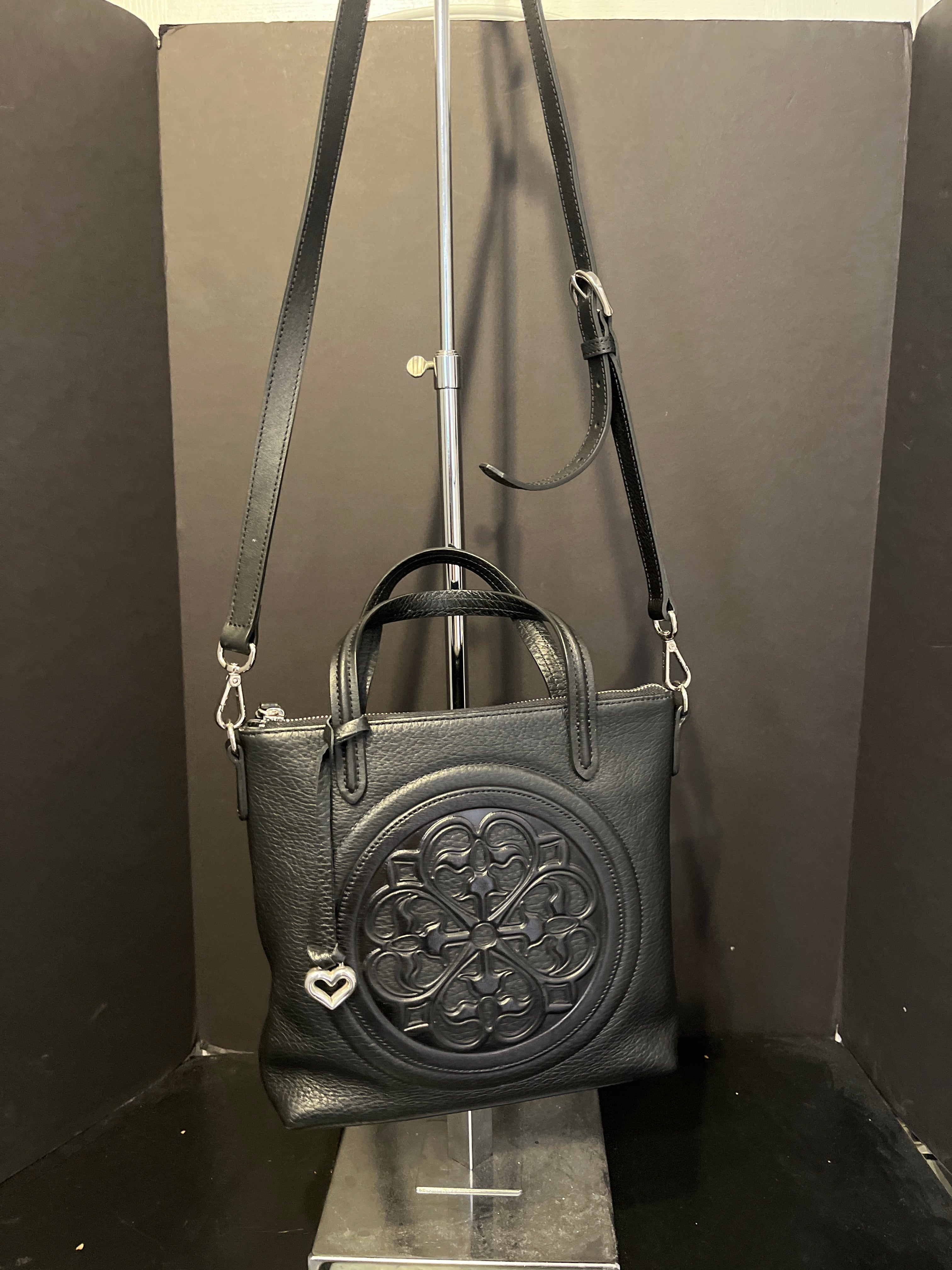 Brighton Large Logo Leather Handbag