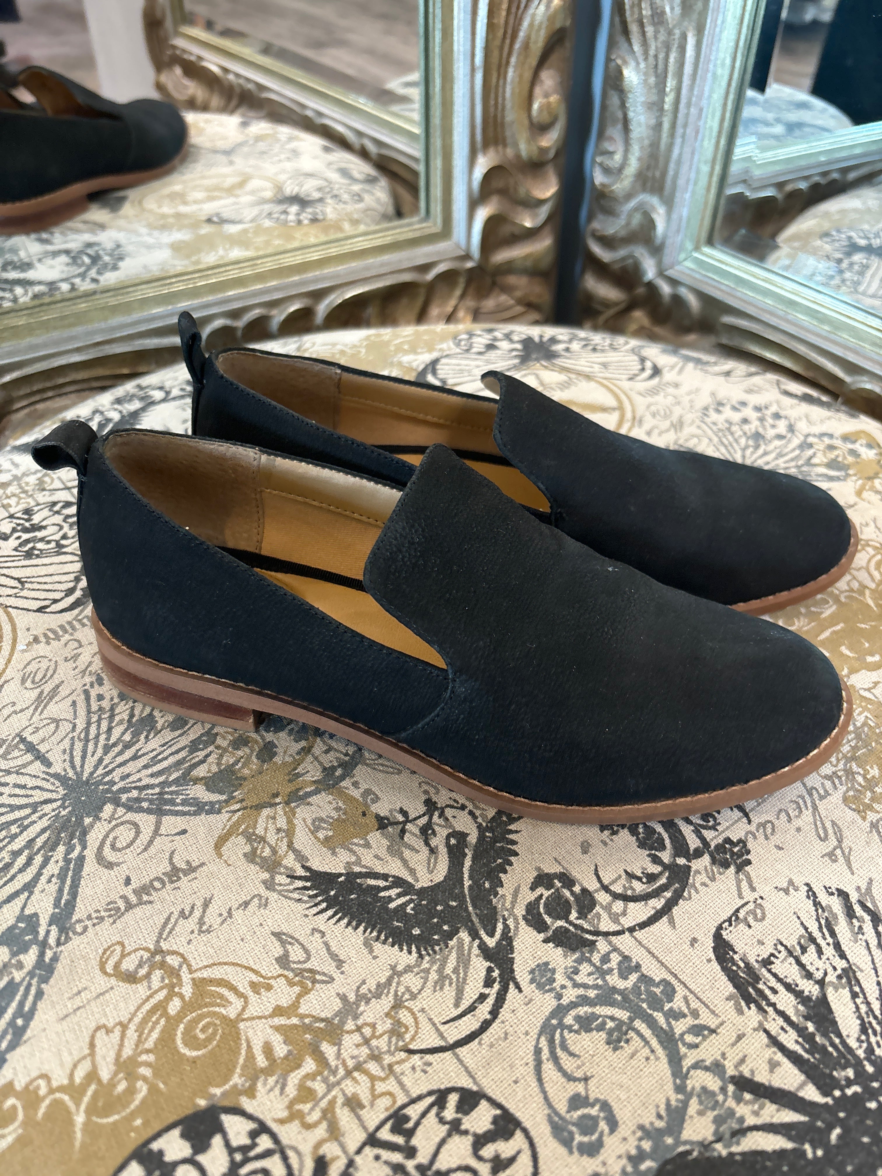 Franco Sarto Suede Loafers - Size 6