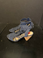 Load image into Gallery viewer, Vince Camuto Suede Cage Shoes - 7.5
