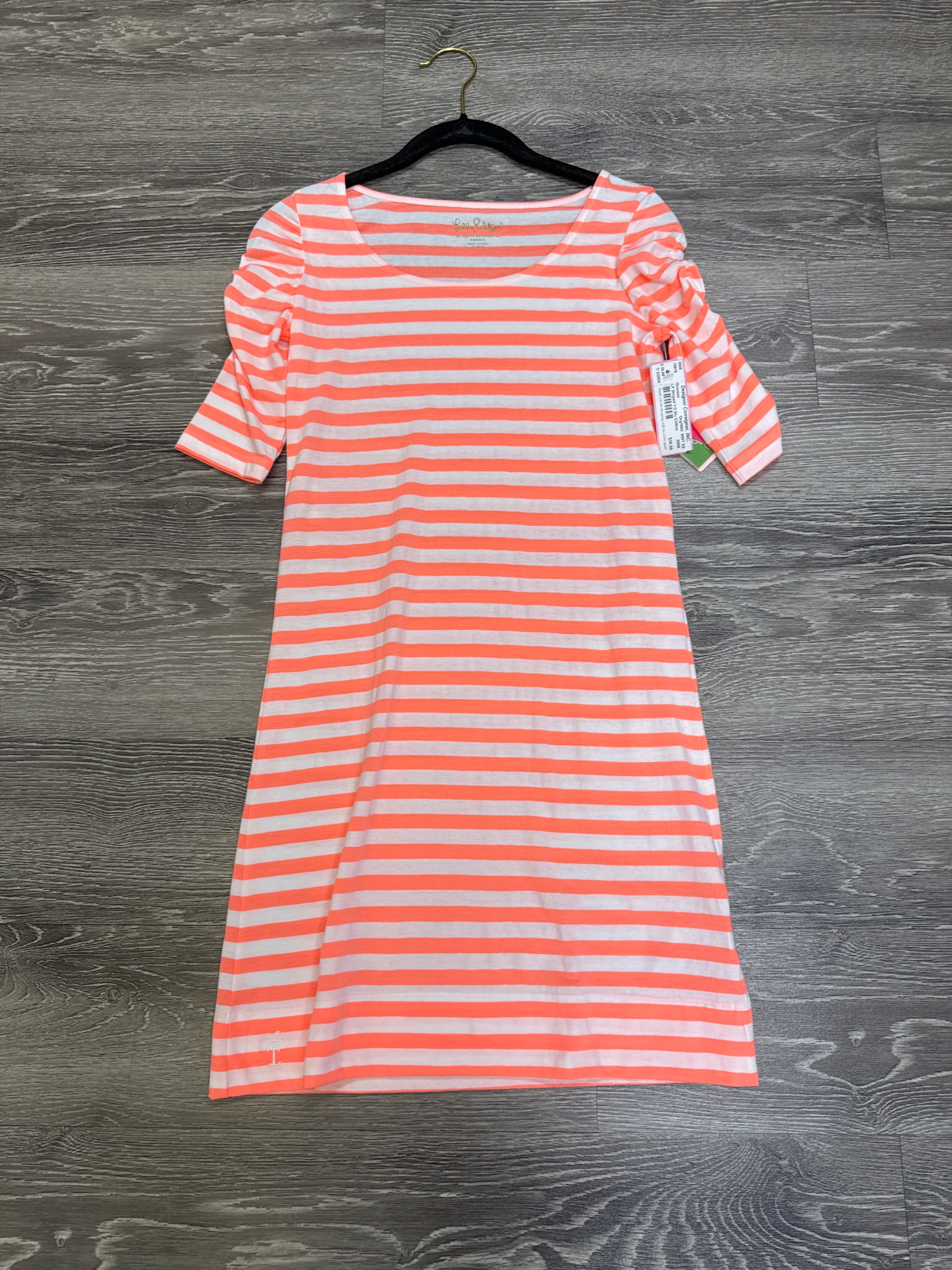 Lilly Pulitzer Striped 1/2 Sleeve Cotton Dress - XS