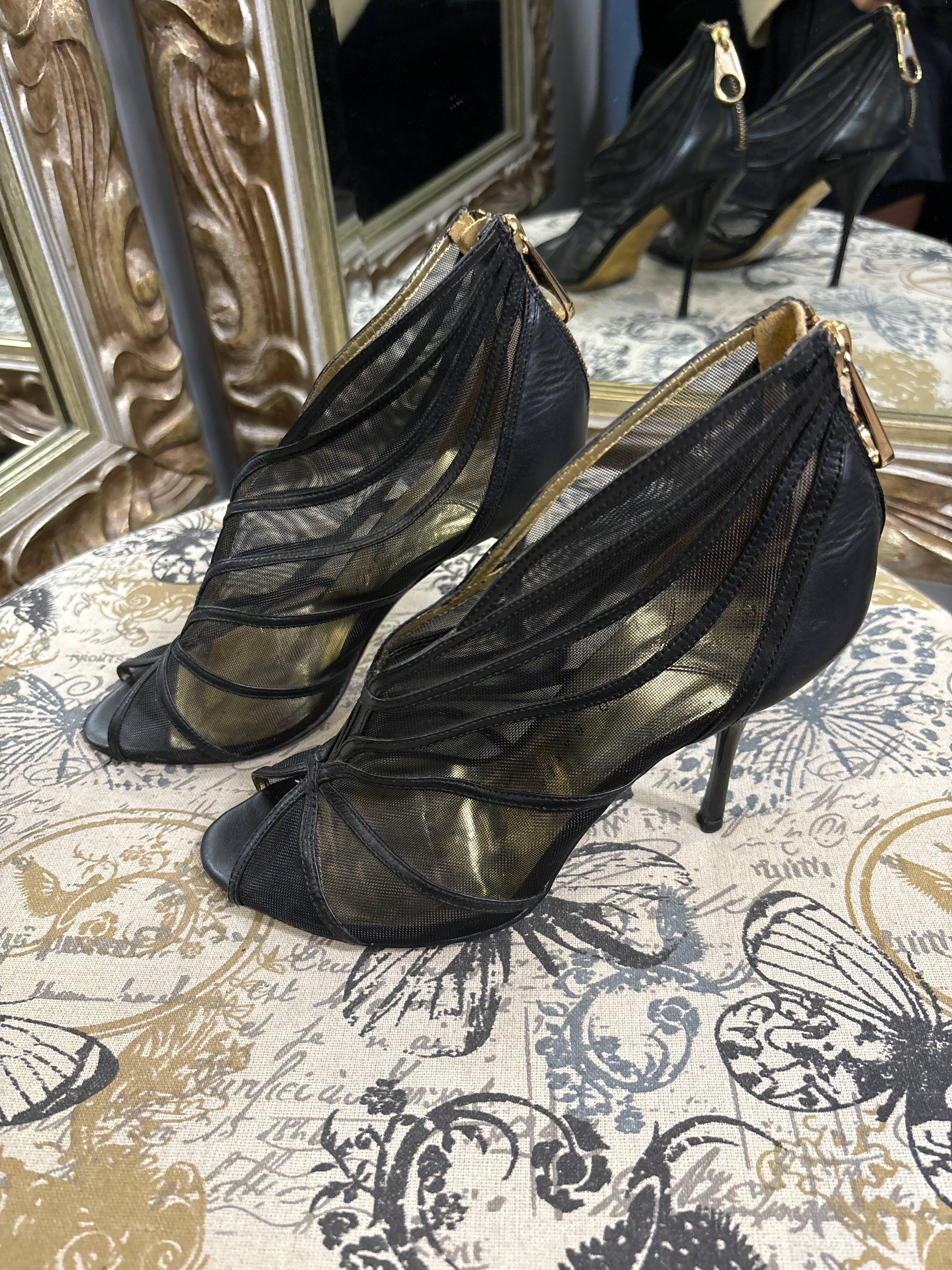 Ted Baker Mesh Cage Heels - Size 7.5