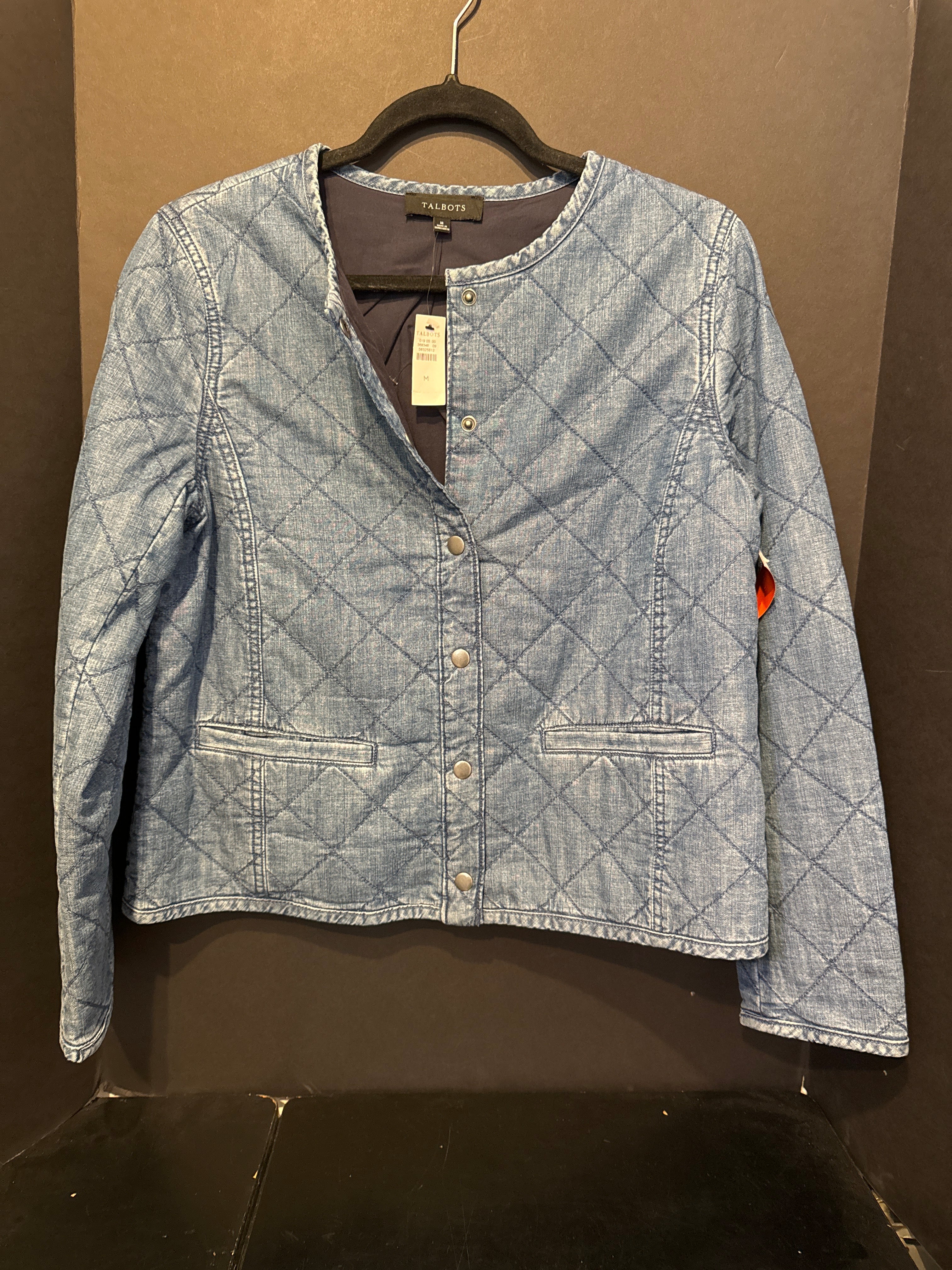 Talbots Quilted Denim Jacket - medium