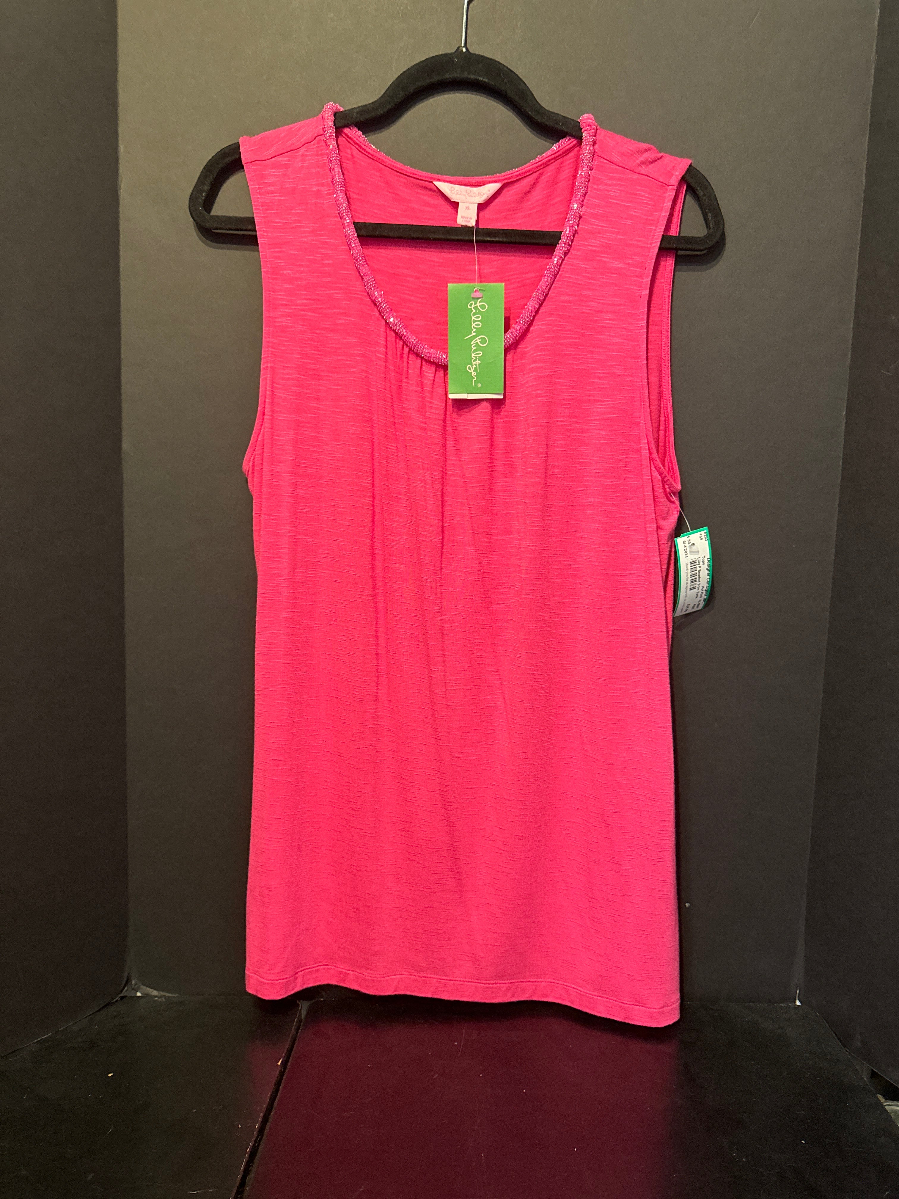 Lilly Pulitzer Beaded Trim Tank Top - XL