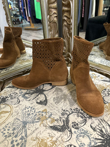 Michael Kors Suede Perforated Booties - Size 5.5