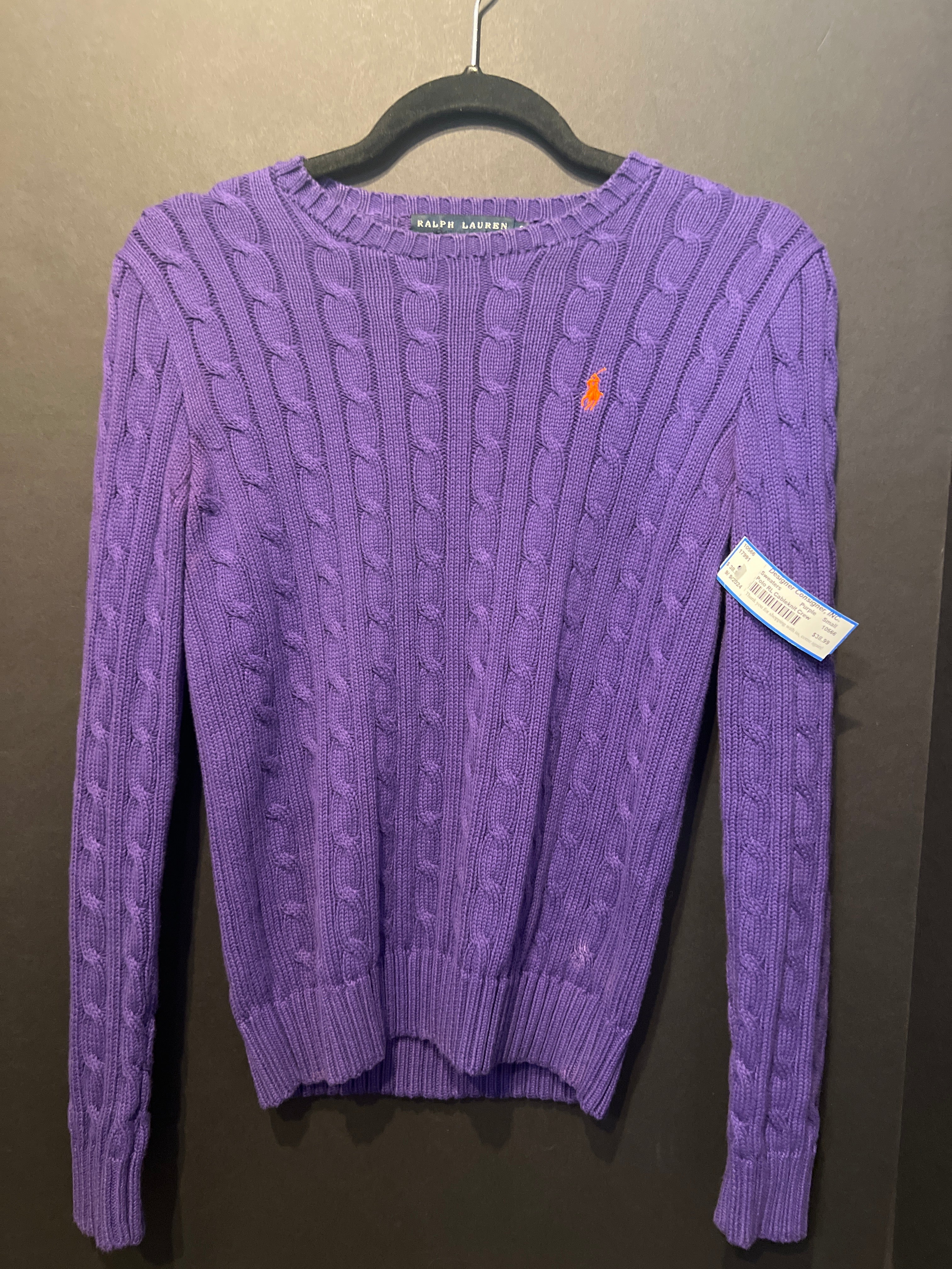 Ralph Lauren Cable-Knit Sweater - Size Small