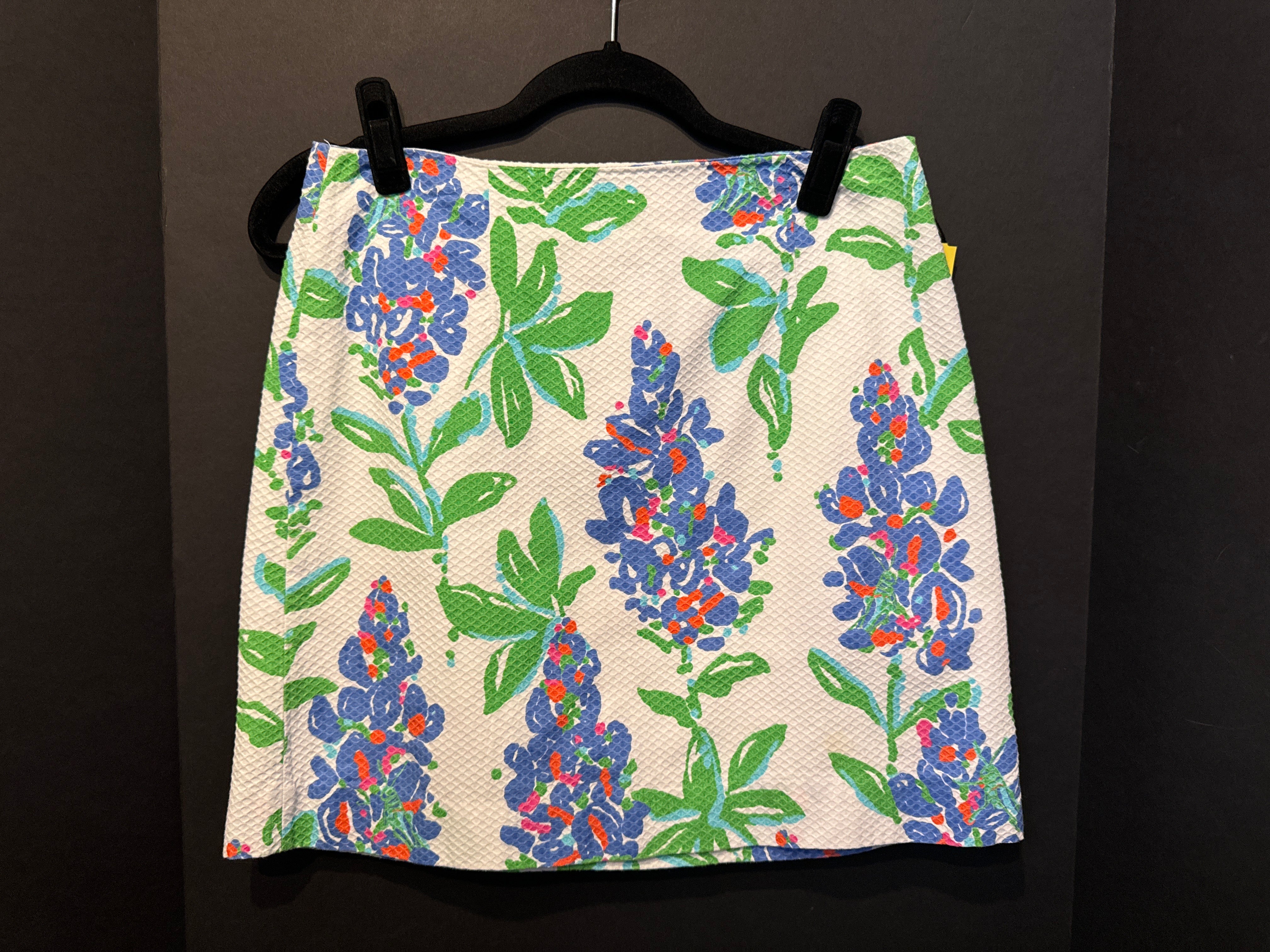 Lilly Pulitzer Floral Pique Skirt - size 6