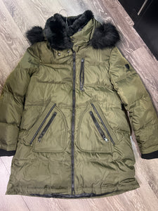 Vince Camuto Faux Fur Hooded Jacket (Size XL)