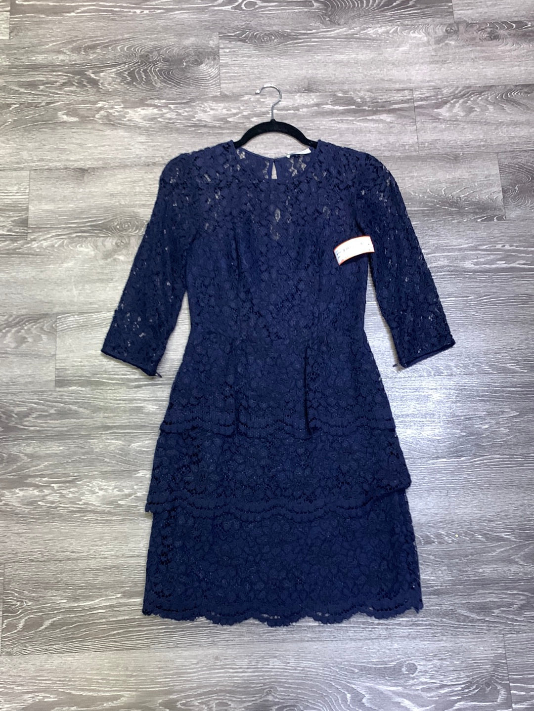 Whistles Lace Long Sleeve Dress - size 4