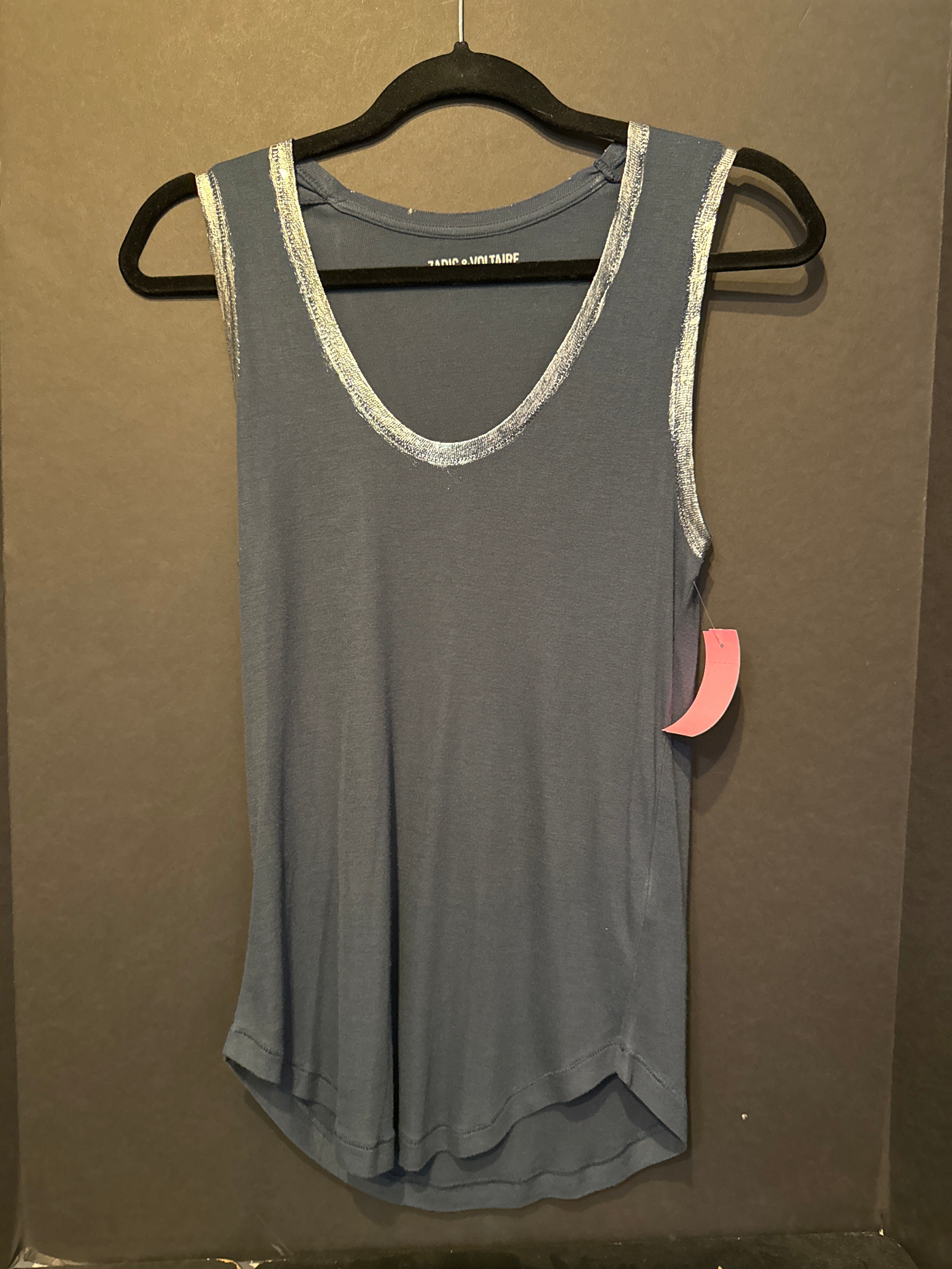 Zadig Silver Trim Tank Top - small