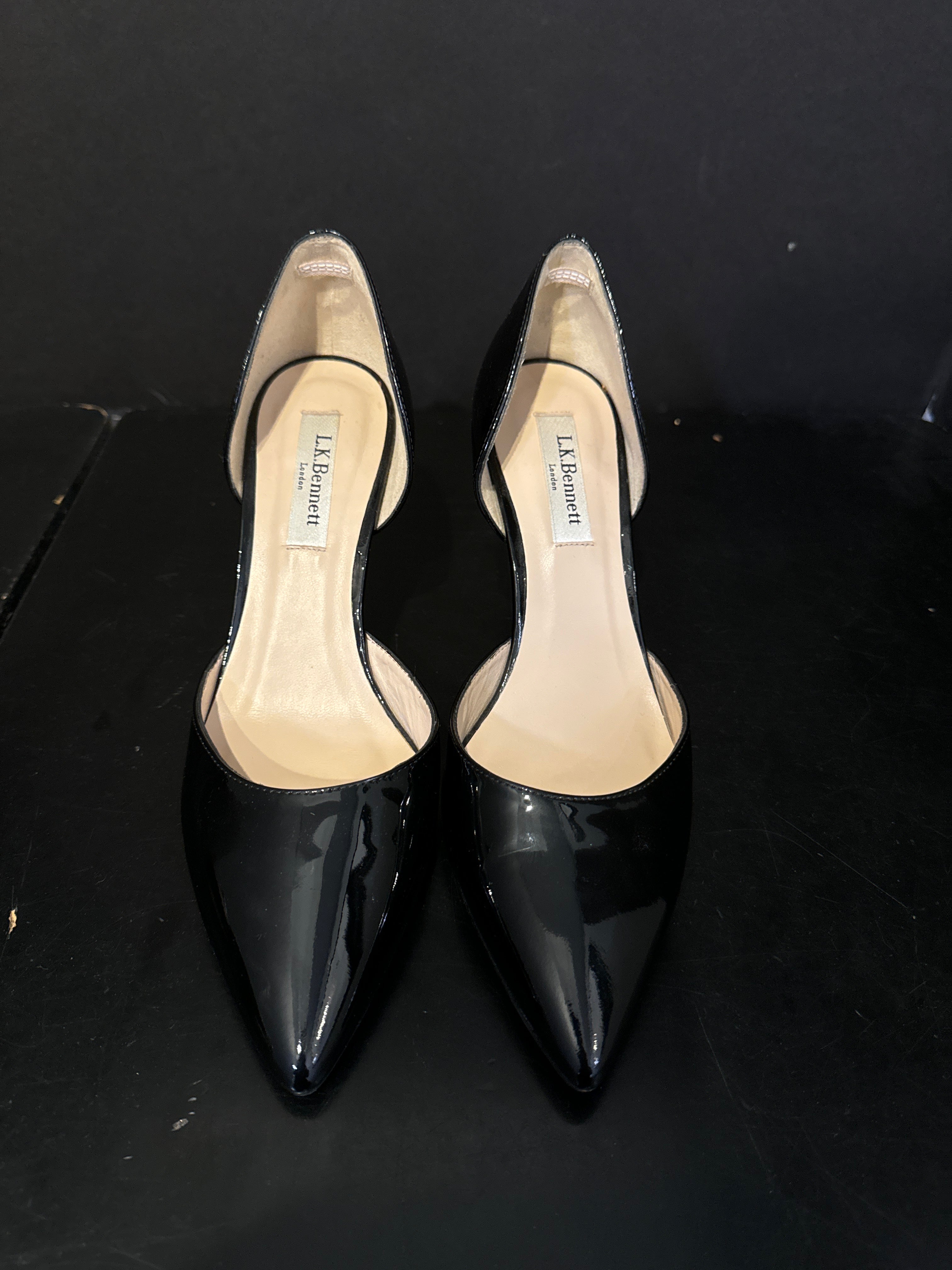 L.K. Bennett Patent Heels Shoes - size 38