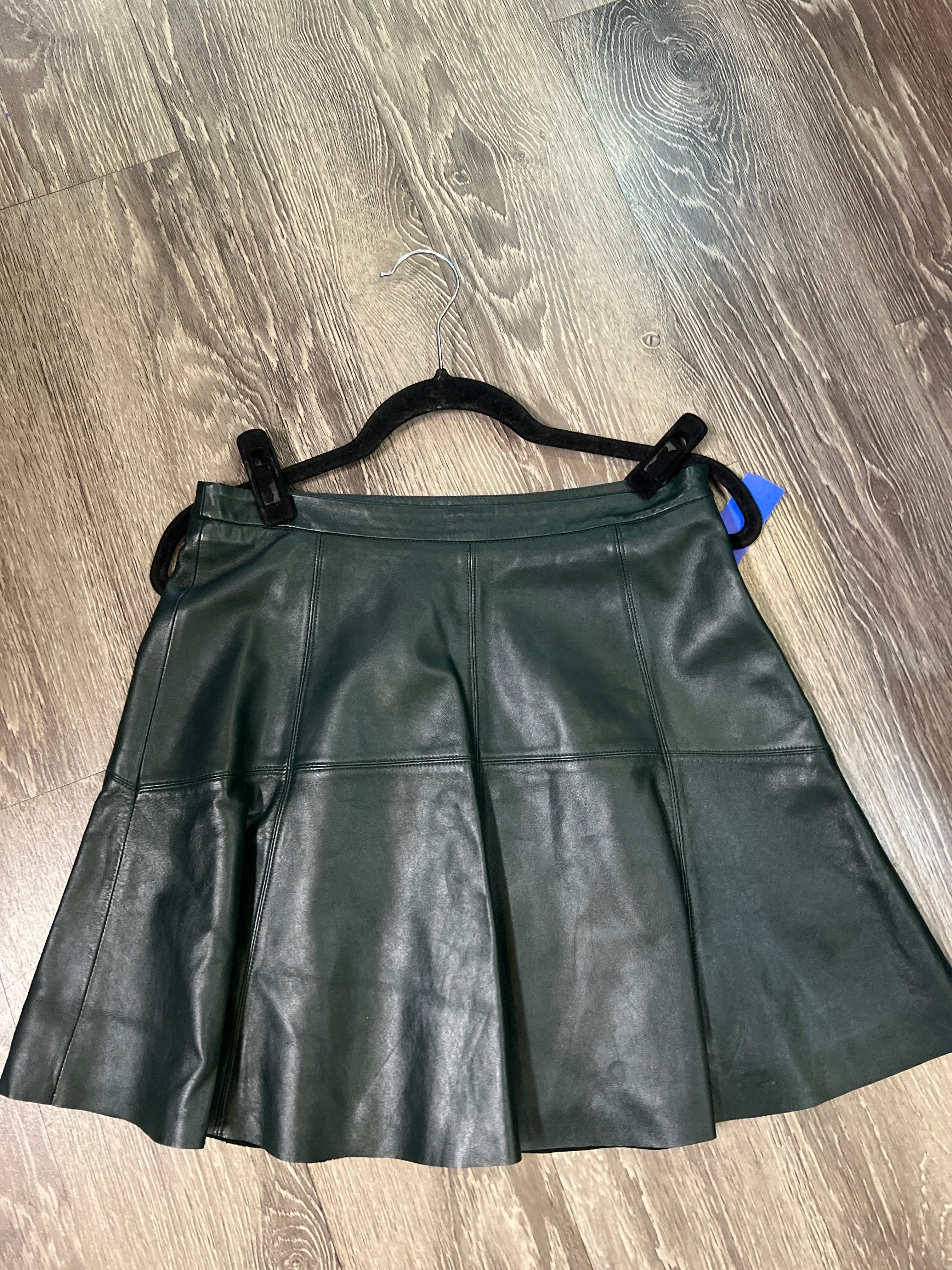 Rebecca Minkoff Leather Skater Skirt (Size 6)