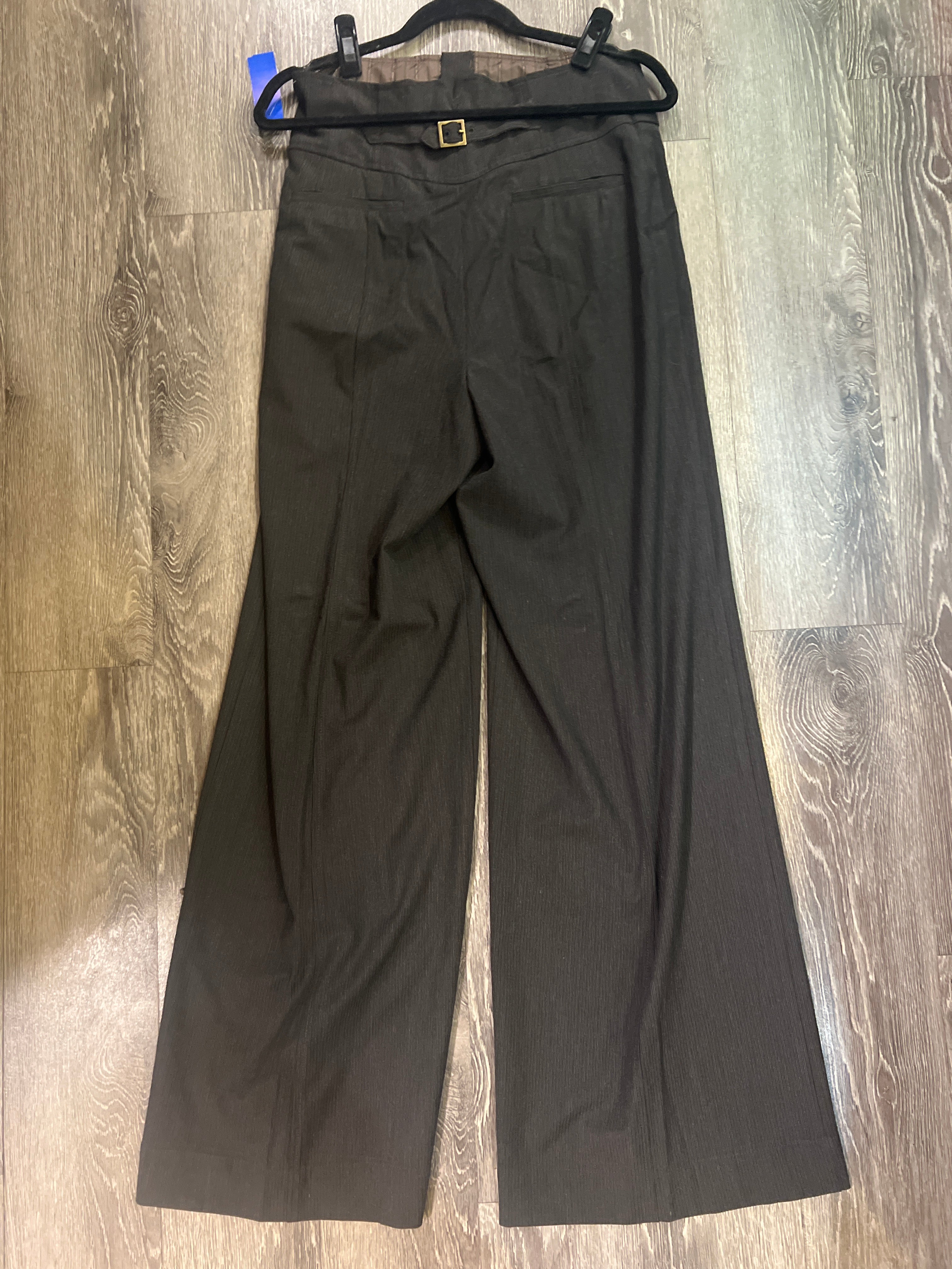 Nanette Lepore Pinstripe Wide Slacks (Size 10)