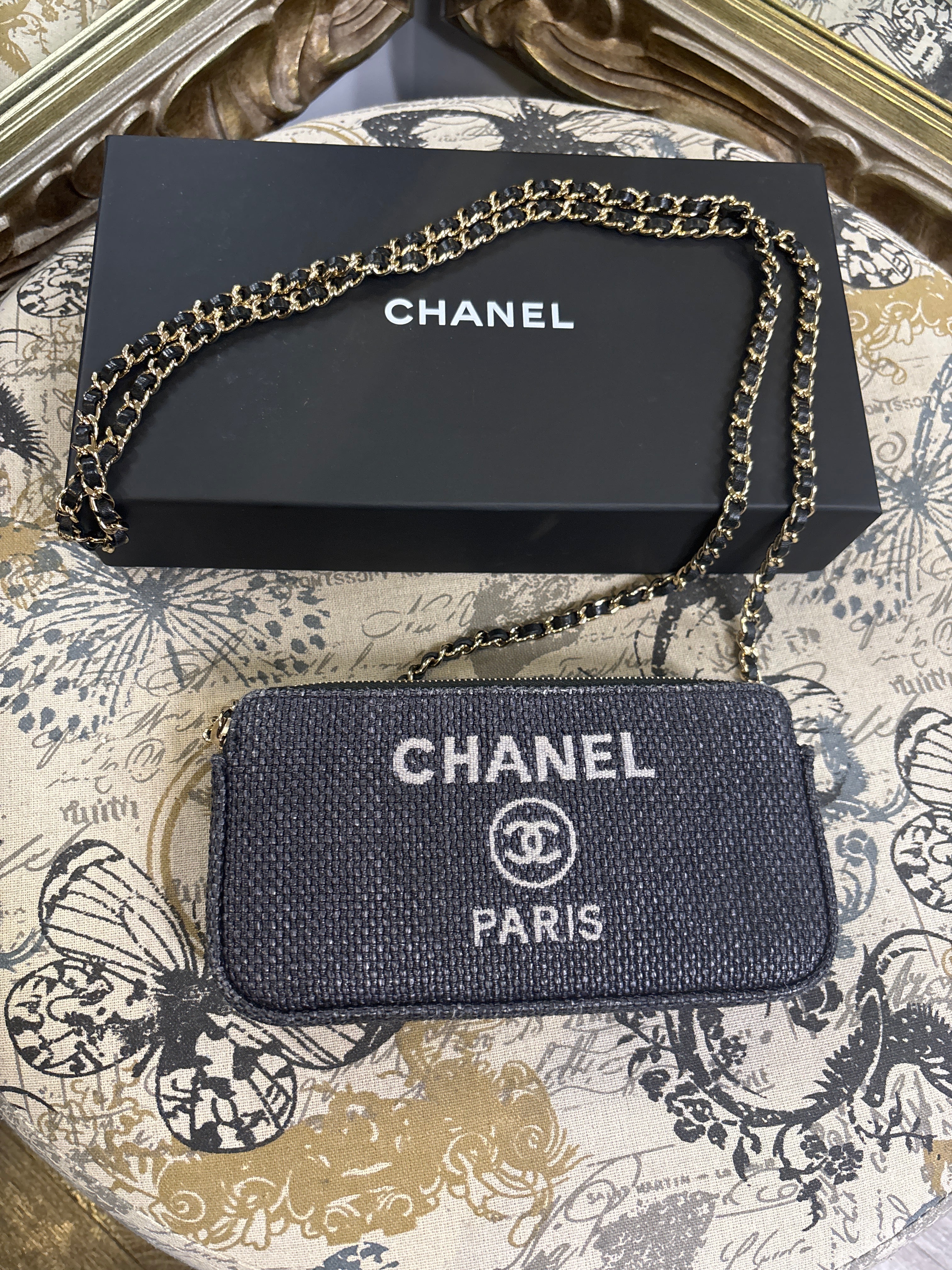 Chanel Deauville Double Zip Bag