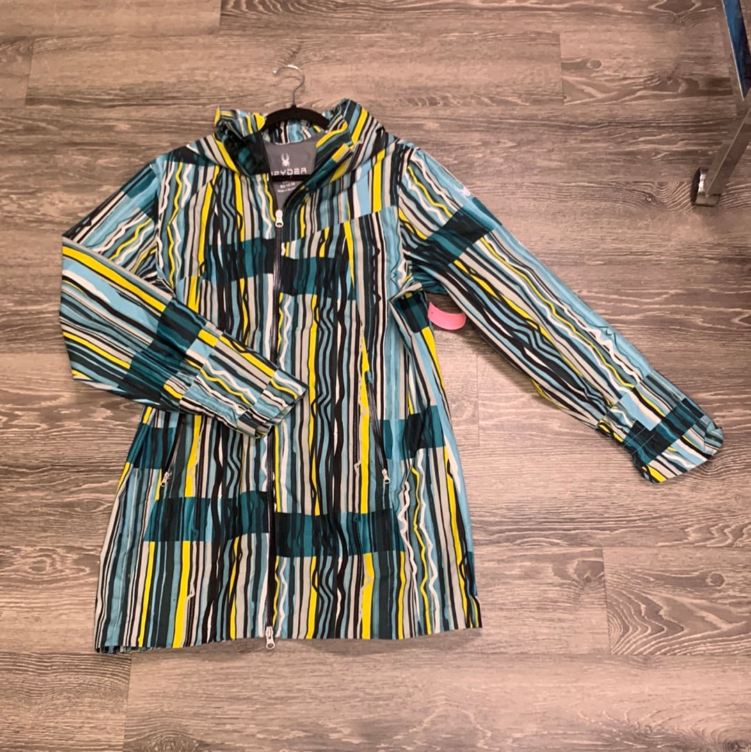 Spyder Stripe Rain Long Jacket - large