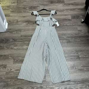 Figing Tomato Striped Open Jumpsuit - small