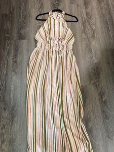 Nine West Striped Maxi Dress (Size Medium)