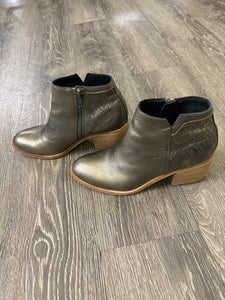 Silent D Metallic Leather Booties - Size 36