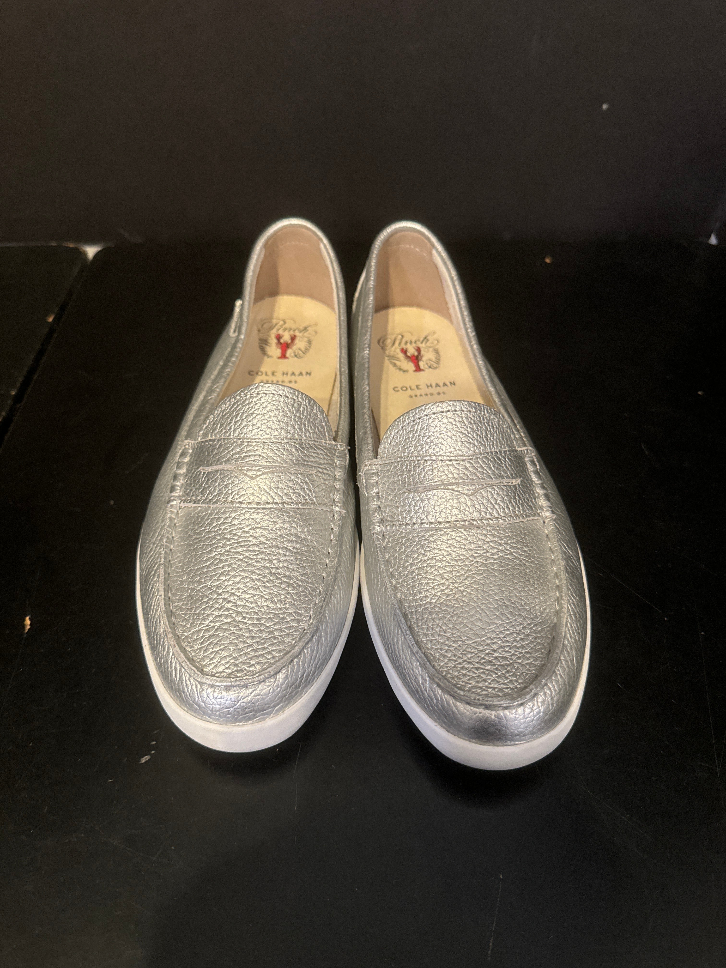 Cole Haan Metallic Slip On Shoes - size 10.5