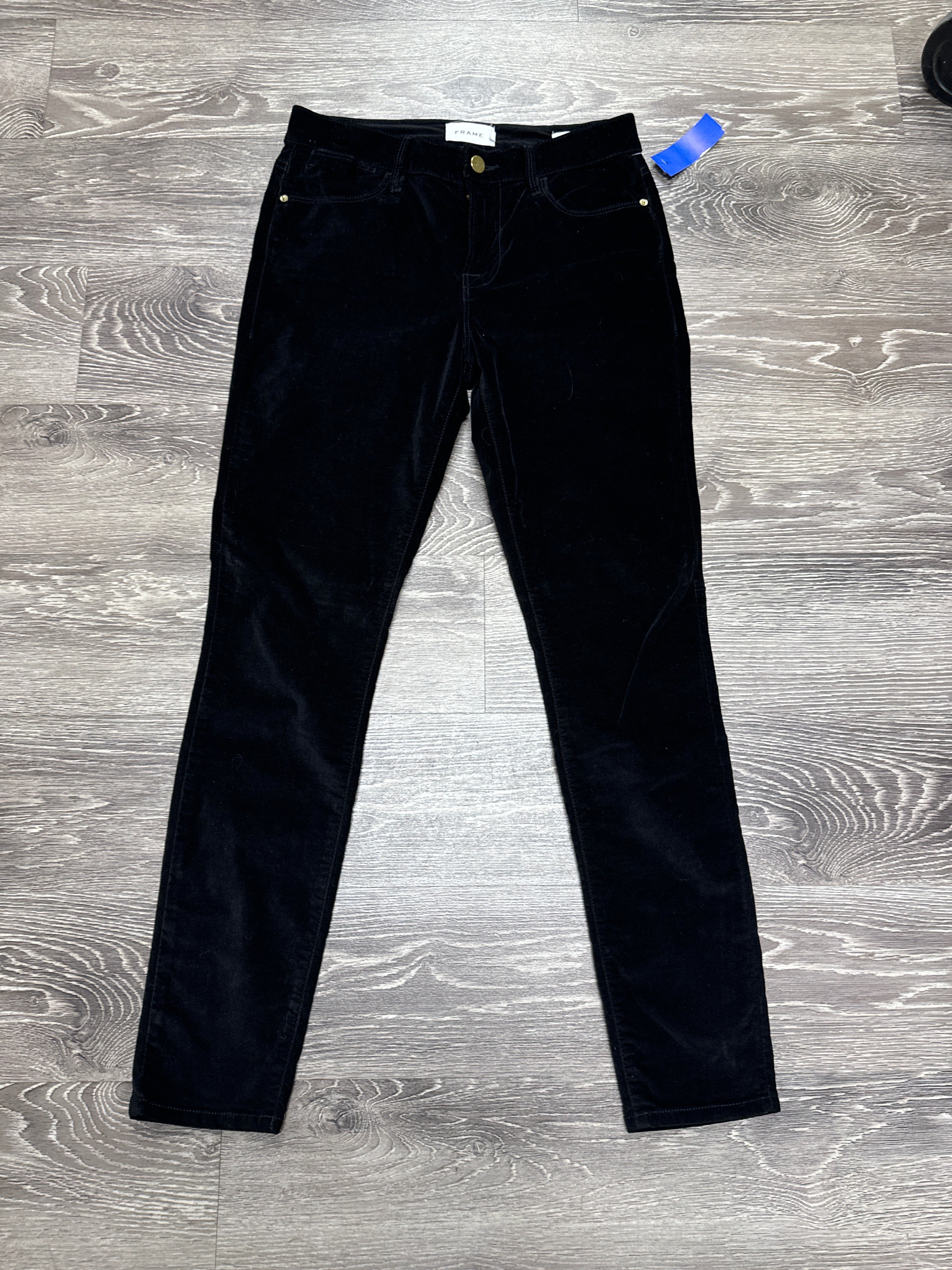 Frame Velour Skinny Jeans - size 26