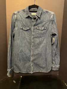 All Saints Denim Button Up Top - small