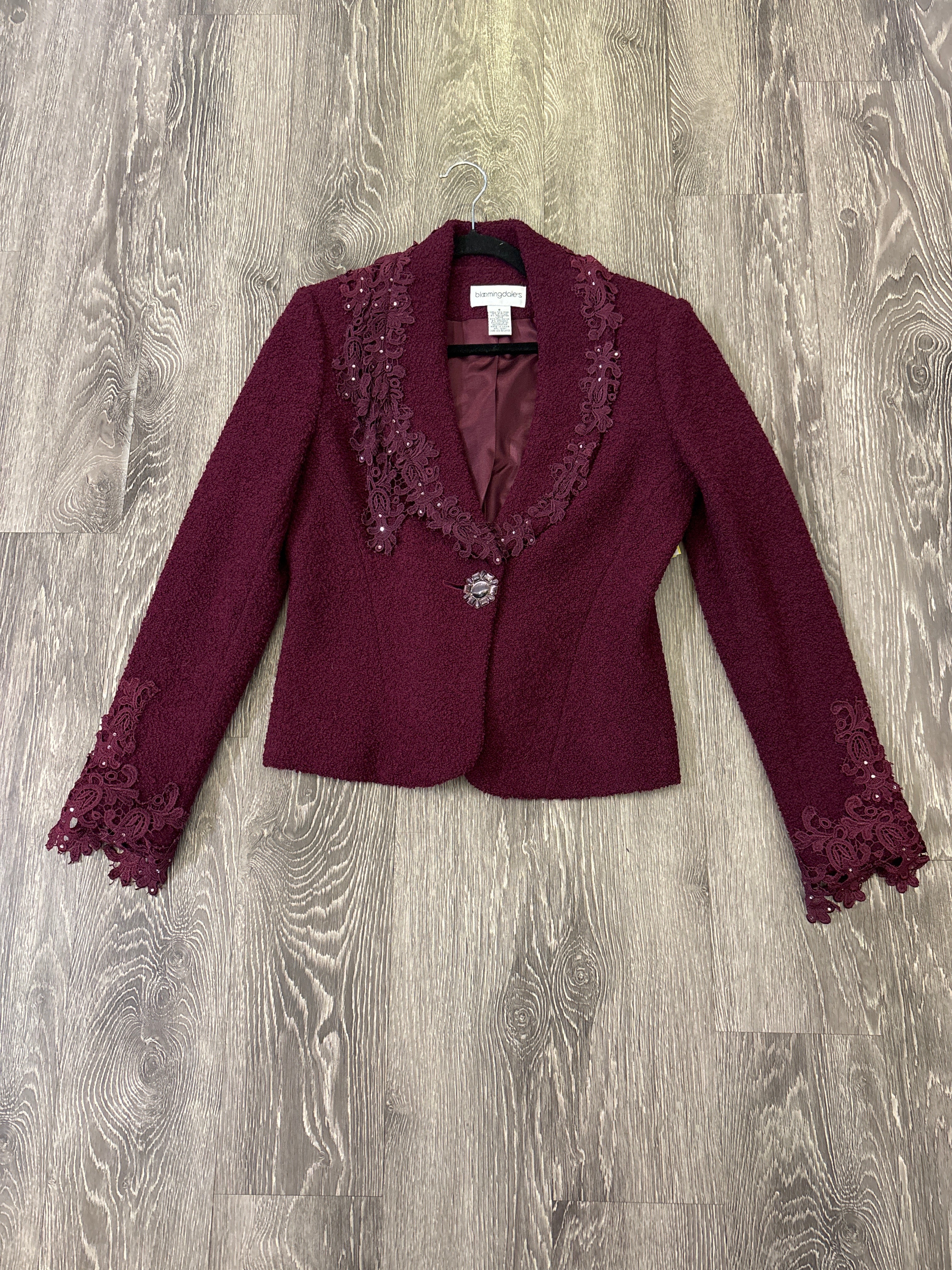 Bloomingdale’s Wool Trim Jacket - Size 6